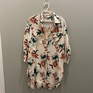 Zara oversized women’s shirt size M-L pre-owned